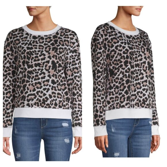 No Boundaries Juniors' Ladies Graphic Crewneck Fleece Soft Sweatshirt SZ Medium - Picture 1 of 5